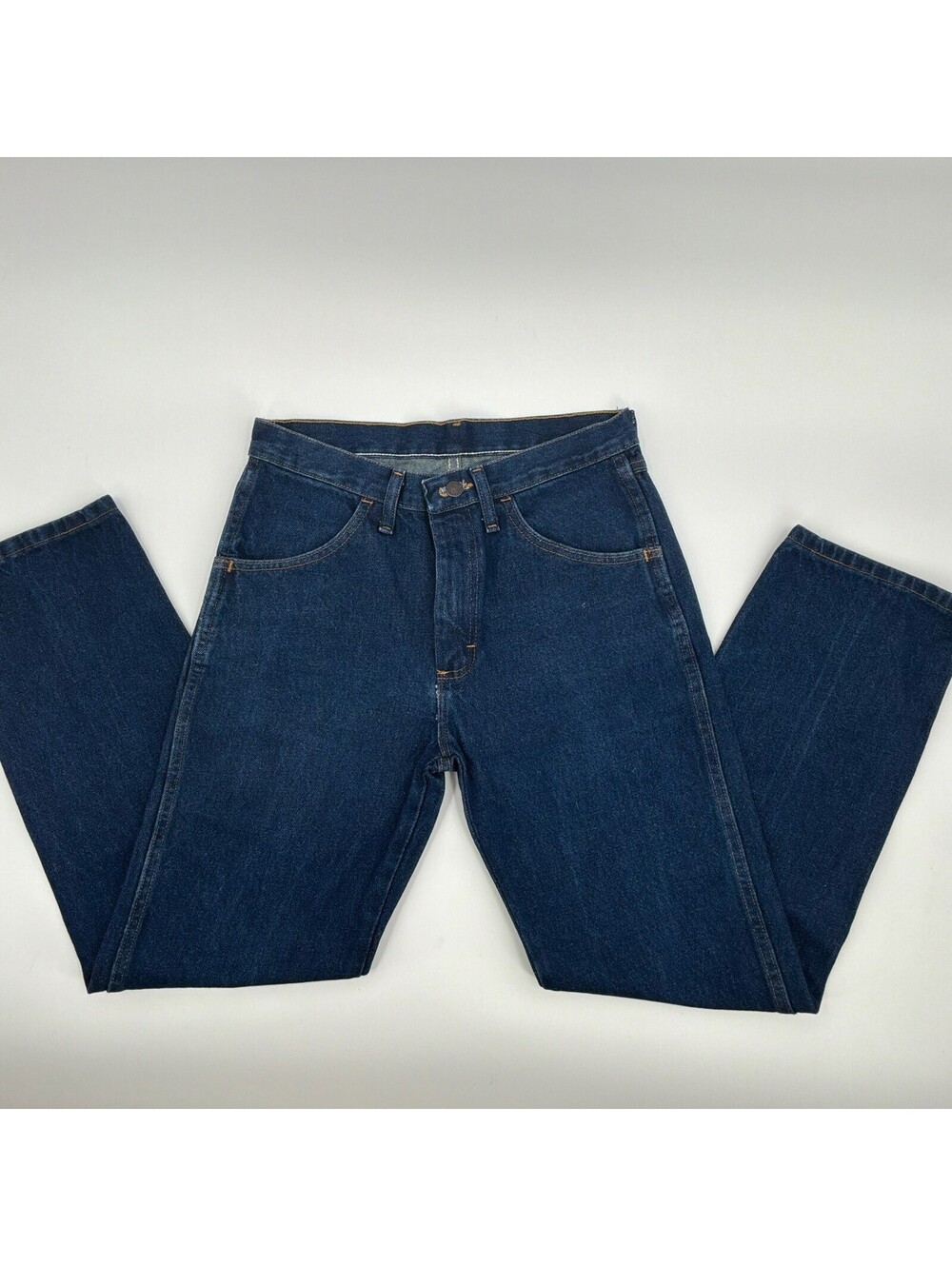 Rustler Cotton Blue Denim Straight Leg Jeans Womens 30x30
